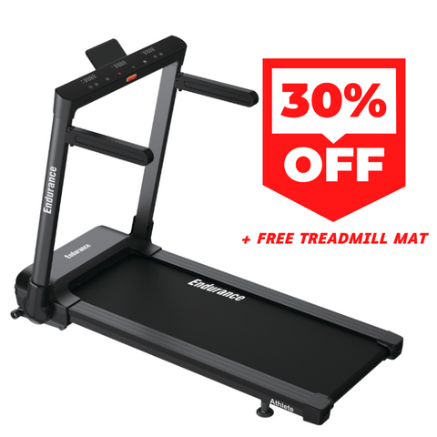 Endurance Athlete Treadmill- Space Saving High Quality + Incline 