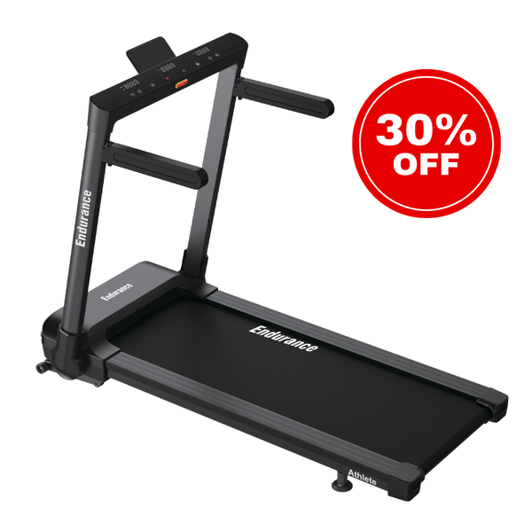 Endurance Athlete Treadmill- Space Saving High Quality + Incline + FREE Treadmill Mat