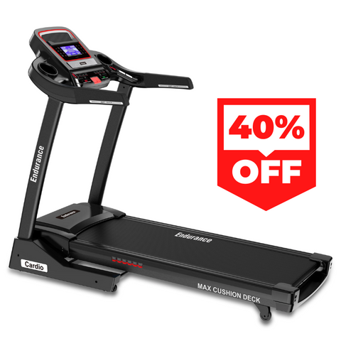 Endurance Cardio Treadmill-Longer Deck For Taller People 