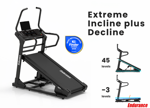 Endurance HPT Treadmill- Ultra High Incline : 45 Levels 