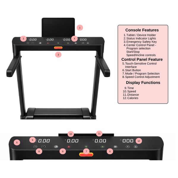 Endurance Athlete Treadmill- Space Saving High Quality + Incline