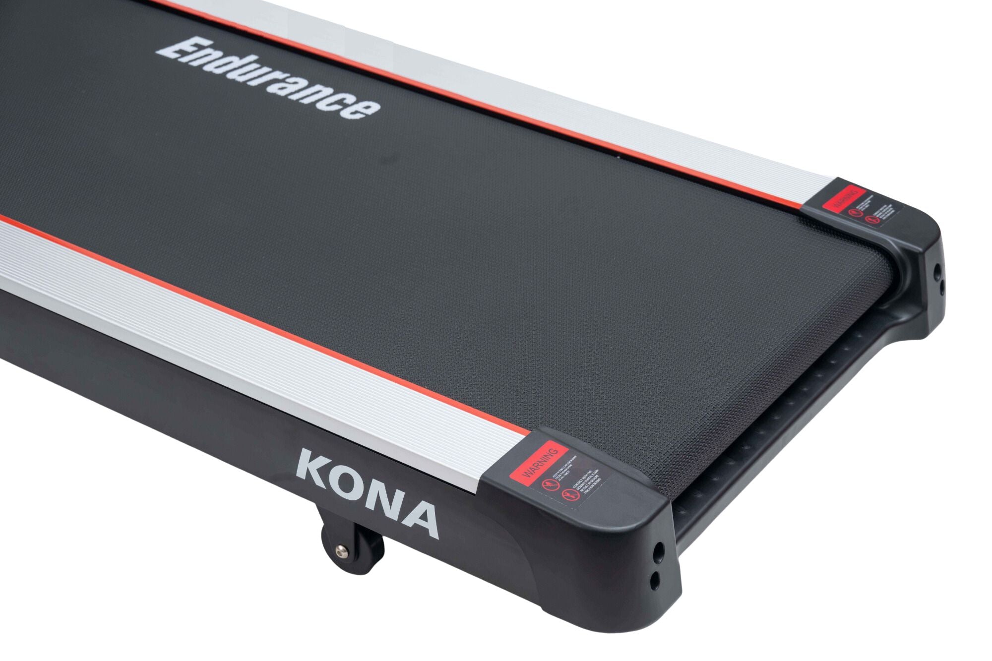 Close-up view of Endurance Kona Commercial Treadmill running belt
